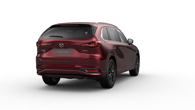 Mazda CX-80 Homura | 12,3-inch TFT-kleurendisplay met bediening via centrale HMI Commander, touchscreen (voor Apple CarPlay / Android Auto(TM)) of voice control | 12,3-inch digitale meterset | 20-inch lichtmetalen velgen, Black