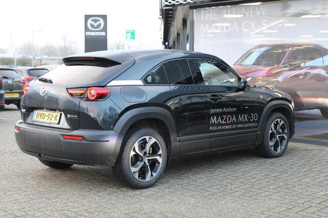 Mazda MX-30 e-SkyActiv R-EV 170 Advantage , Demovoordeel ¤ 10.190-, Adap.Cruise, Navi, Apple Carplay, Clima, Camera, PDC, HUD, Stoelverwarming, 18" LMV