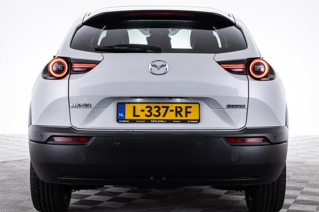 Mazda MX-30 E-Skyactiv 145 Comfort Industrieel Interieur NED. AUTO | DEAALER ONDERHOUDEN | KEYLESS ENTRY | PRIVACY GLASS | A.CAMERA | STOEL -en STUURVERWARMING | PARKEERSENSOREN V + A