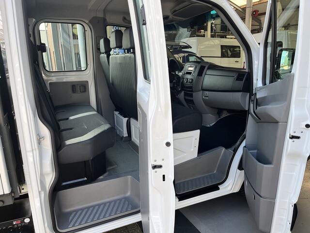 Mercedes-Benz 311 CDI Sprinter 2.2 366 DC Hiab 018T Laadkraan Automaat Airco 7-Persoons Telefoonverbinding Open laadbak Pick-up Euro 6 Bakwagen P-up 1e eigenaar ex gemeente