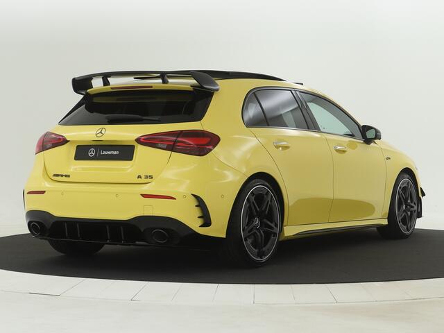 Mercedes-Benz A-KLASSE A35 AMG 4MATIC | AMG Nightpakket | Smartphone-integratie | AMG Aerodynamica pakket | Panoramaschuifdak | Burmester surround sound system | Extra USB-poorten | Sfeerverlichting |