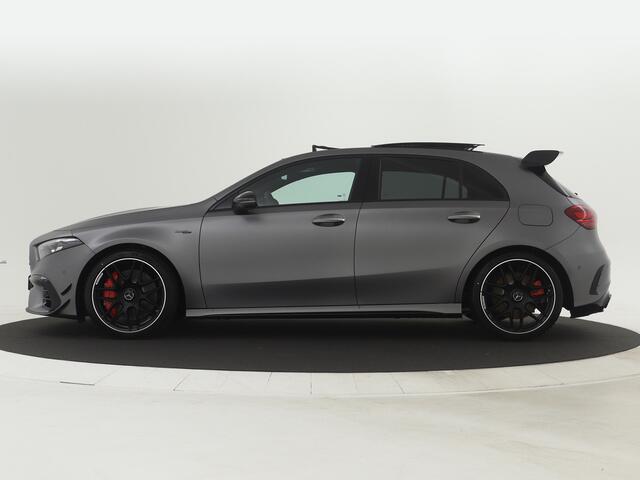 Mercedes-Benz A-KLASSE A45 S AMG 4MATIC+ | Night Pack II | Aerodynamica Pack | Premium Plus Pack | Rijassistentiepakket Plus | AMG Performance sportstoelen | Burmester surround sound system | Amg track pace | Extra USB-poorten |