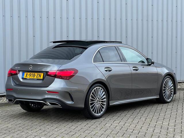 Mercedes-Benz A-KLASSE 200 AMG Line | Panoramadak | Burmester Surround Sound | Distronic Afstandsassistent | 360° Camera | Dodehoekassistent | MULTIBEAM LED Koplampen | Elektrisch Verstelbare Stoelen + Memory | Apple CarPlay | Android Auto | Sfeerverlichting