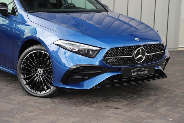 Mercedes-Benz A-KLASSE 250e AMG Aut8 | 218PK | Pano | Head-up | Burmester | Memory | Sfeerverlichting | Multibeam | ACC | Stuurwielverwarming | Trekhaak | 2024.