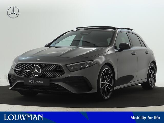 Mercedes-Benz A-KLASSE 180 Business Solution AMG | Nightpakket | Parkeerpakket met 360°-camera | Premium Plus pakket | Dodehoekassistent | Head-up display | Extra USB-poorten | Verwarmde stoelen vooraan | Spiegelpakket |