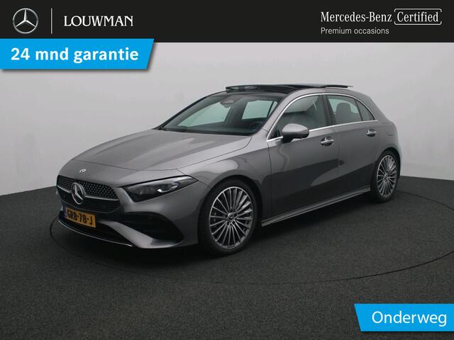Mercedes-Benz A-KLASSE 180 Star Edition AMG Line AMG Line | Panorama Schuif-Kanteldak | 19 Inch AMG velgen | Memory Voorstoelen. Inclusief 24 maanden MB Certified garantie voor Europa.