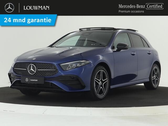 Mercedes-Benz A-KLASSE 250 e Star Edition AMG Line Plus | Nightpakket | Antidiefstalpakket URBAN GUARD PLUS | Dodehoekassistent | Extra USB-poorten | Parkeerpakket met achteruitrijcamera | KEYLESS GO |