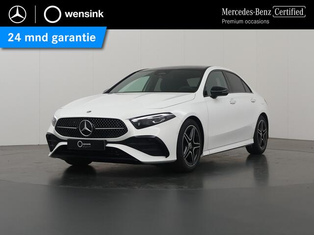 Mercedes-Benz A-KLASSE 180 Limousine Star Edition AMG Line | Panoramadak| Nightpakket | Apple Car Play |18-Inch | Stoelverwarming | Keyless Go | Multibeam LED |