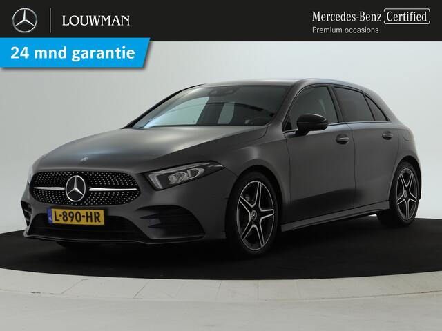 Mercedes-Benz A-KLASSE 180 AMG line Night Pakket | Sfeerverlichting | DAB | Parkeersensoren | Spiegelpakket | MBUX Navi | Inclusief 24 maanden MB Certified garantie voor Europa.