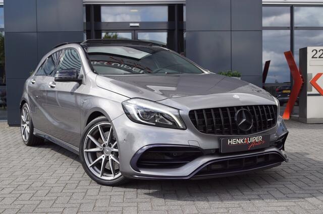 Mercedes-Benz A-KLASSE A45 AMG 4Matic Stage 1/ Downpipe/ Panodak /Carplay /Leer/Harman Kardon/Camera