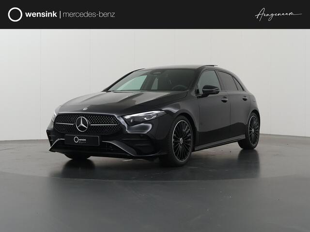 Mercedes-Benz A-KLASSE 180 Business Solution AMG | Premium Plus | Panoramaschuifdak | Nightpakket | 19"Multispaak AMG velgen | Stoelverwarming | 360° camera | Head-up display |