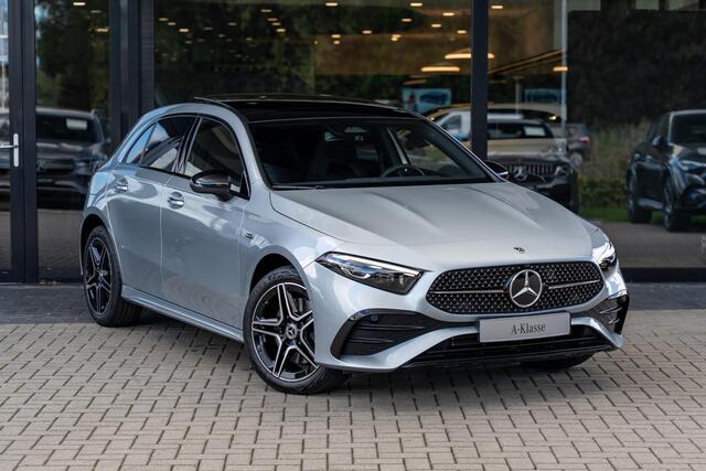 Mercedes-Benz A-KLASSE 250e Business Solution AMG | Panoramaschuifdak | Night pakket | Achteruitrijcamera | Stoelverwarming | MULTIBEAM LED |