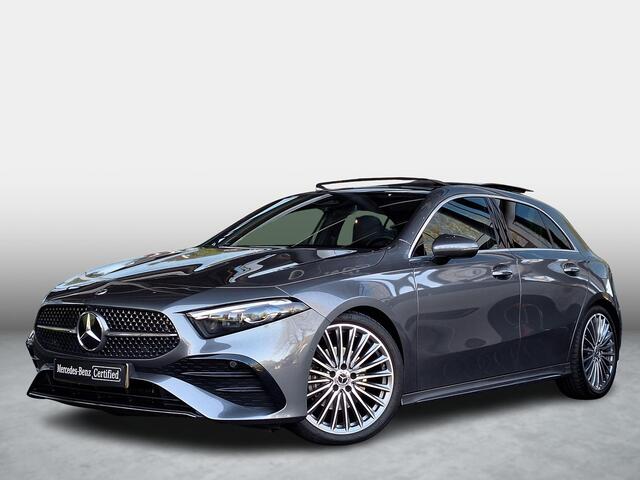 Mercedes-Benz A-KLASSE 180 AMG Line | Panoramadak | Burmester Surround Sound | Elektrisch Verstelbare Stoelen + Memory | Dodehoekassistent | MULTIBEAM LED Koplampen | Apple CarPlay | Android Auto | Sfeerverlichting | Stoelverwarming | Achteruitrijcamera