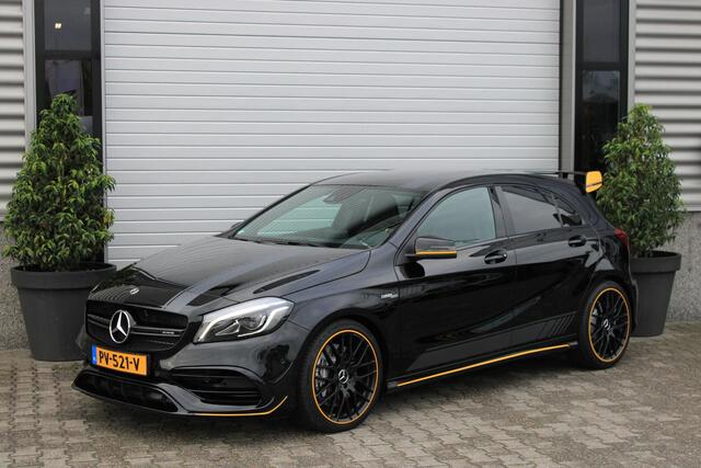 Mercedes-Benz A-KLASSE AMG 45 4M Yellow Night Edition Memory | Schaalstoelen | Camera | 1e Eigenaar | Dealer Onderhouden | Sfeerverlichting | HarmanKardon