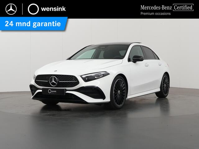 Mercedes-Benz A-KLASSE Limousine 180 Star Edition AMG Panoramadak | Night-pakket | 19" AMG velgen | Sfeerverlichting | Stoelverwarming | Multibeam led koplampen