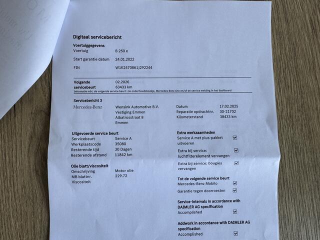 Mercedes-Benz B-KLASSE 250 e Business Solution AMG Limited Prijs Inclusief Onderhoud & 12 Maand BOVAG Garantie | Dealer Onderhouden | Widescreen |