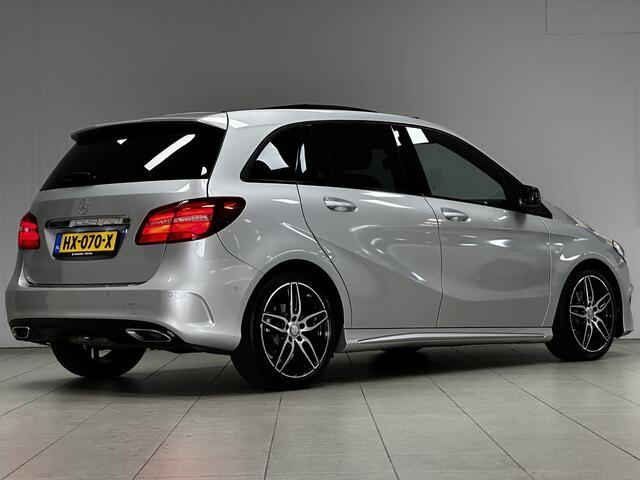 Mercedes-Benz B-KLASSE 180 AMG Night Edition Plus/ Open Pano-Dak!/ Automaat/ LED Koplampen/ Trekhaak!/ 18''LMV/ Half-LEDER/ Clima/ Navi/ Cruise/ Bluetooth/ Multi.LEDER.Stuur/ Flippers/ Elek.Pakket/ PDC V+A.