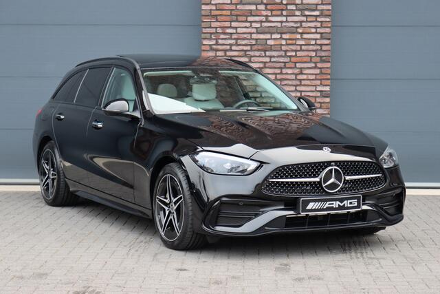 Mercedes-Benz C-KLASSE Estate 300 e AMG Line Aut9 | Panoramadak | Distronic | Trekhaak | Burmester | Memory | Verwarmd Stuurwiel | Digital Light | HUD | Augmented Reality |