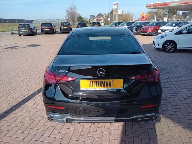 Mercedes-Benz C-KLASSE 220 d AMG Line Premium Automaat, Climatronic, Carplay/Anroid auto, Keyless, Stoelverarming, Sfeerverlichting, Head up display, 360 camera, Cruise control adaptief, Parkeersensoren, Parkeerhulp, Verlichting automatisch, Regensensor, Panorama schuifdak, Zee