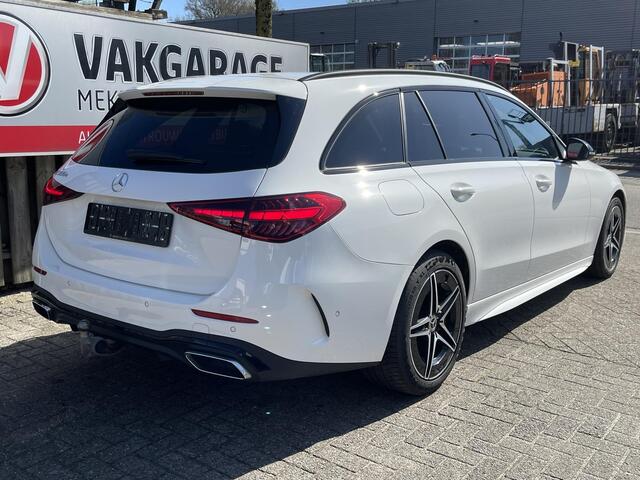 Mercedes-Benz C-KLASSE Estate 300 e AMG Line 18"/Panoramadak/Laser LED/Trekhaak/Stoelverwarming +memoryAdaptieve cruise/Sfeerverlichting premium/Elektrische klep/Apple Carplay & Android Auto
