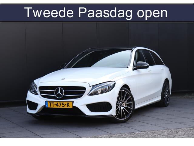 Mercedes-Benz C-KLASSE Estate 180 Premium Plus | AMG LINE | LEDER | STOELVERW. | PANO | PDC | CRUISE | NAVI | 2e paasdag van 11-17 UUR geopend