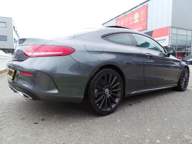 Mercedes-Benz C-KLASSE Coupé 180 Pano | AMG-Line | Burmester Airco,Cruise,Navi,Stoelverw,19 Amg,NAP,Enz op afspraak te bezichtigen