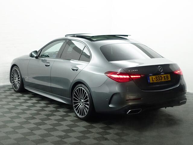 Mercedes-Benz C-KLASSE 200 AMG Night Edition Aut- Panodak, Burmester, Sfeerverlichting, Xenon Led, Stuur/Stoelverwarming, Lane Assist