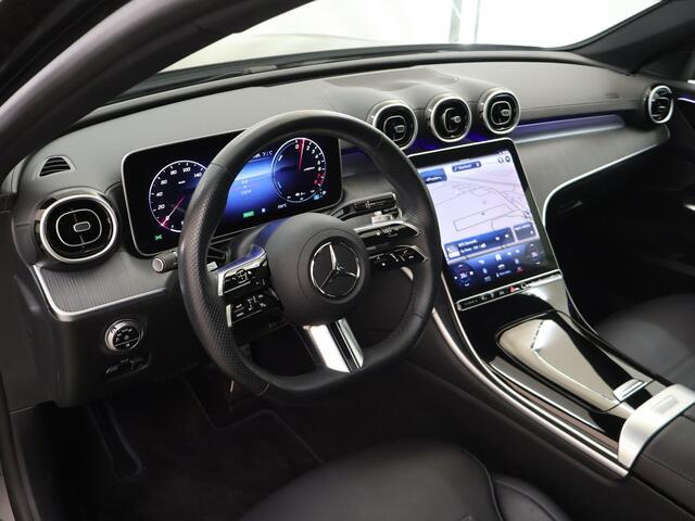 Mercedes-Benz C-KLASSE 300 e AMG Line | Rijassistentiepakket Plus | Stoelverwarming | Sfeerverlichting | Keyless Go |