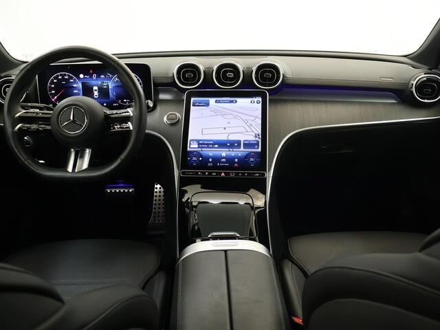 Mercedes-Benz C-KLASSE 300 e AMG Line | Rijassistentiepakket Plus | Stoelverwarming | Sfeerverlichting | Keyless Go |