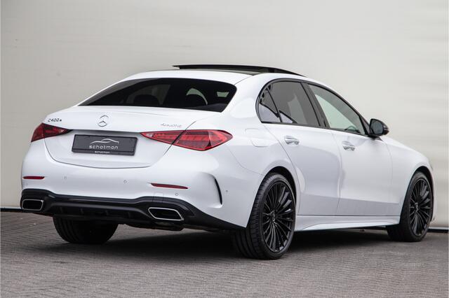 Mercedes-Benz C-KLASSE 400 e 4MATIC AMG 381pk Premium Plus, Pano, Distronic, Nightpack, Burmester, HEad-Up, Memory, Digital LED
