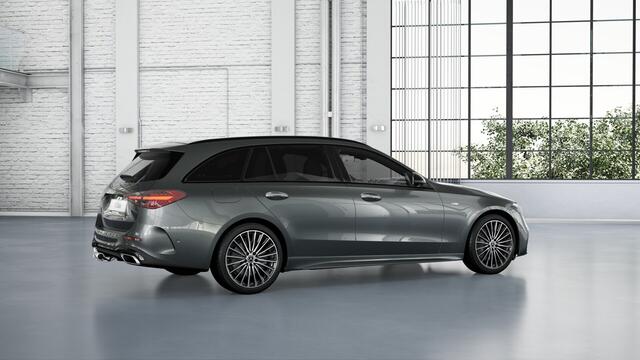 Mercedes-Benz C-KLASSE Estate 300 e Business Solution AMG | Trekhaak | Nightpakket | AMG Line Premium Plus | Parkeerpakket met 360°-camera | Antidiefstalpakket GUARD 360° Plus | KEYLESS GO-comfortpakket | EASY PACK achterklep |