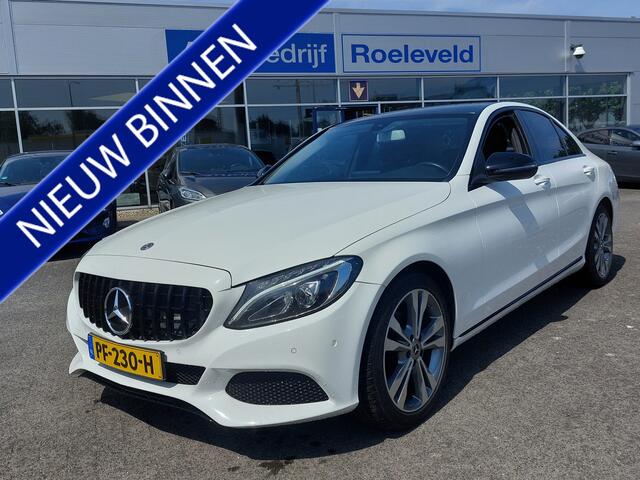 Mercedes-Benz C-KLASSE 180 156pk Automaat Business Solution Plus | Origineel NL | Navi | Clima | Cruise | Led Koplampen | Pdc V+A+Assist+Camera | Dodehoek+Licht+Regensensor | Privacy Glass | 18''lm