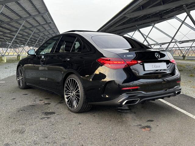 Mercedes-Benz C-KLASSE 180 Star Edition AMG Line | Night | Panoramadak | Burmester | Memory stoelen | Sfeerverlichting | Parkeercamera |