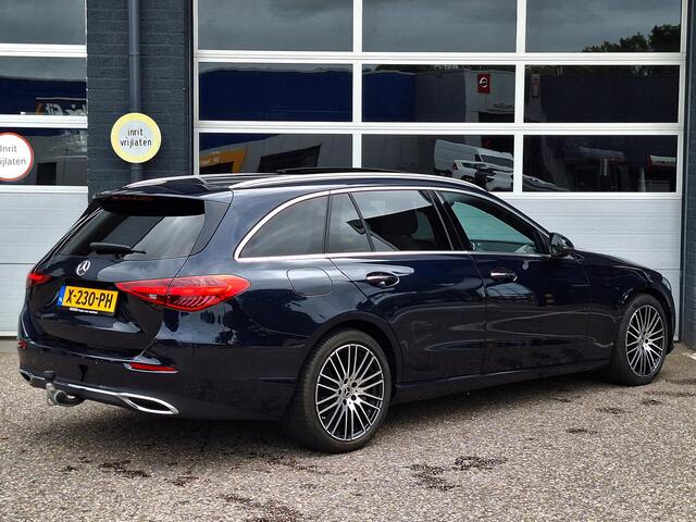 Mercedes-Benz C-KLASSE Estate 200 | Beige leder | Panoramadak | Trekhaak | Memorystoelen Verwarmd | 360° Camera | Sfeerverlichting