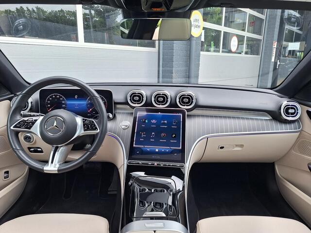 Mercedes-Benz C-KLASSE Estate 200 | Beige leder | Panoramadak | Trekhaak | Memorystoelen Verwarmd | 360° Camera | Sfeerverlichting