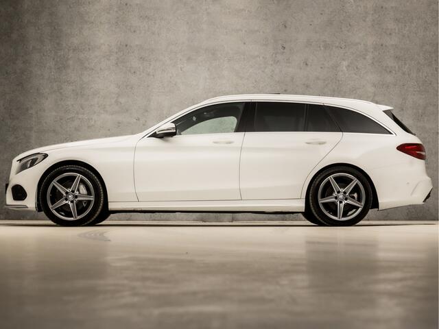 Mercedes-Benz C-KLASSE Estate 180 AMG Sport 157Pk Automaat (PANORAMADAK, NAVIGATIE, CLIMATE, LEDER, ELEK SPORTSTOELEN, STOELVERWARMING, GETINT GLAS, NIEUWE APK, NIEUWSTAAT)