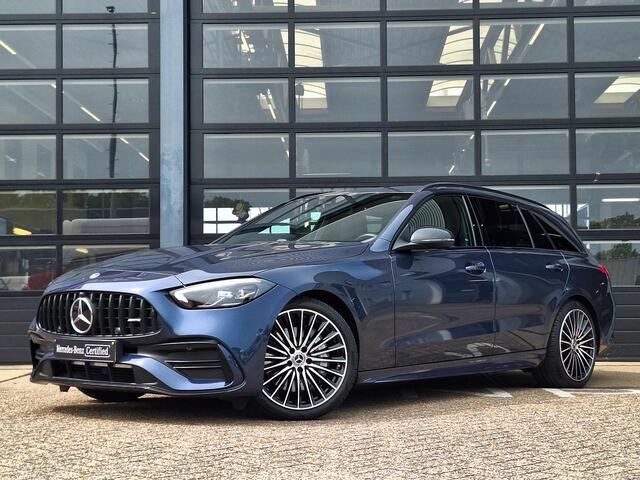 Mercedes-Benz C-KLASSE Estate 180 Star Edition AMG | Night Pakket | Trekhaak | Elektrisch Verstelbare Stoelen + Memory | Elektrische Achterklep | Apple CarPlay | Android Auto | Dodehoekassistent | Sfeerverlichting | Stoelverwarming | Achteruitrijcamera