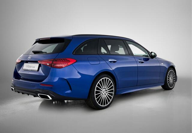 Mercedes-Benz C-KLASSE Estate 300 e Business Solution AMG | Trekhaak | Nightpakket | AMG Line Premium Plus | Parkeerpakket met 360°-camera | Antidiefstalpakket GUARD 360° Plus | KEYLESS GO-comfortpakket | EASY PACK achterklep |