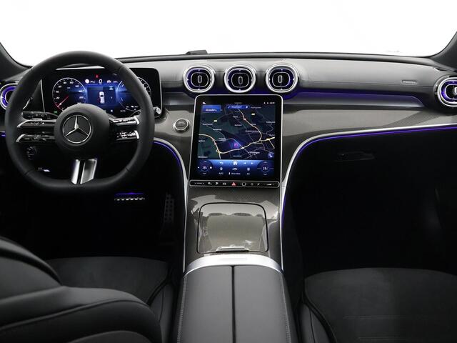 Mercedes-Benz C-KLASSE 300 e Business Solution AMG AMG Pakket | Memory | 360 Camera | Stuurassistent | Sfeerverlichting | Panoramadak | Burmester Sound System | Digital Light |