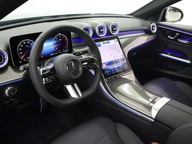 Mercedes-Benz C-KLASSE 180 Star Edtion AMG-line | AMG Pakket | Panoramadak | Elektrische Stoelen met Memory | Sfeerverlichting | 360 Camera | Dodehoek Detectie |