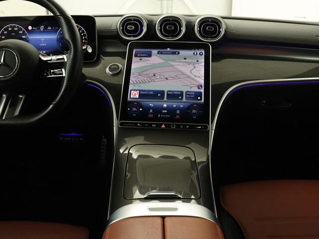 Mercedes-Benz C-KLASSE 300e AMG Line | Panoramadak | Trekhaak | 360 Camera | Leder | Stoelverwarming | Adaptive cruise | Memory | Sfeerverlichting | PHEV | Plug In