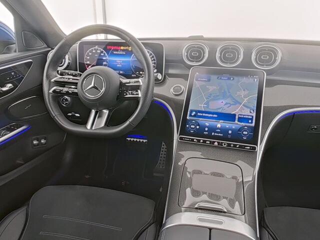 Mercedes-Benz C-KLASSE Estate 300 e AMG Plug-In Hybride Edition AMG-Line | Panorama Schuif-Kanteldak | Alarm Klasse 3 |360° camera | Stuur en Stoelverwarming. Inclusief 24 maanden Mercedes-Benz Certified garantie voor Europa.