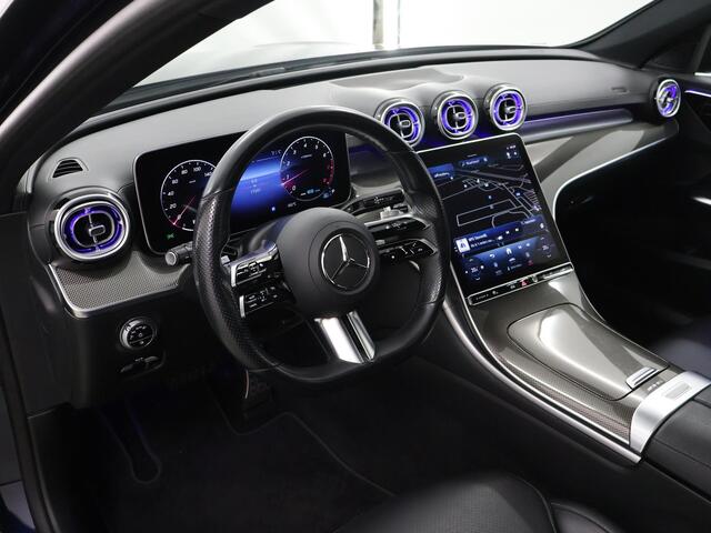 Mercedes-Benz C-KLASSE 180 AMG Line | Night | Panoramadak | Sfeerverlichting | Stoelverwarming | 19" lichtmetalen velgen |