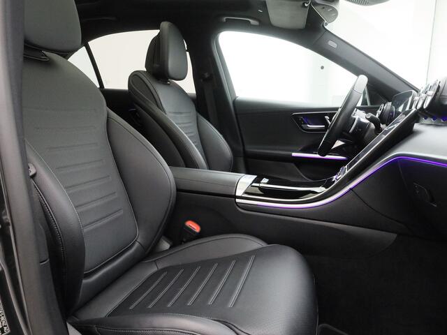 Mercedes-Benz C-KLASSE 300 e AMG Line | PANO | 360° | BURMESTER | SFEERVERLICHTING | ADAPTIVE | STOEL- EN STUURVERW. | TREKHAAK