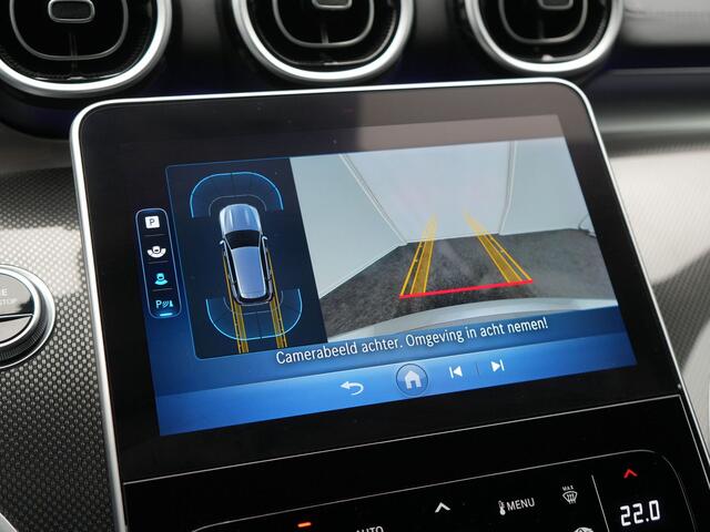 Mercedes-Benz C-KLASSE Estate 300 e AMG Line NIEUW MODEL Plug In Hybrid 313pk Dealer O.H PHEV | Adaptive Cruise | Camera | Alcantara Sportstoelen Verwarmd | Sfeerverlichting | Virtual | Blis | Navigatie | DAB |