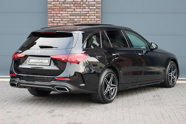 Mercedes-Benz C-KLASSE Estate 300 e AMG Line Aut9 | Panoramadak | Distronic | Trekhaak | Burmester | Memory | Verwarmd Stuurwiel | Digital Light | HUD | Augmented Reality |