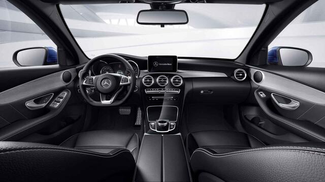 Mercedes-Benz C-KLASSE 180 Business Solution | AMG | Panoramadak | Lederen bekleding | Achteruitrijcamera | High Performance koplampen | Navigatie |