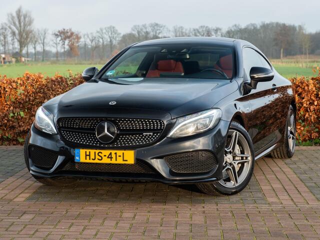 Mercedes-Benz C-KLASSE Coupé AMG 43 4MATIC 367pk | Panodak | Volleder Designo | Comand Online | Elek achterklep | Adap onderstel | Sportuitlaatsysteem | LaneAssist | Stuurhulp | Stoelverw | Etc..
