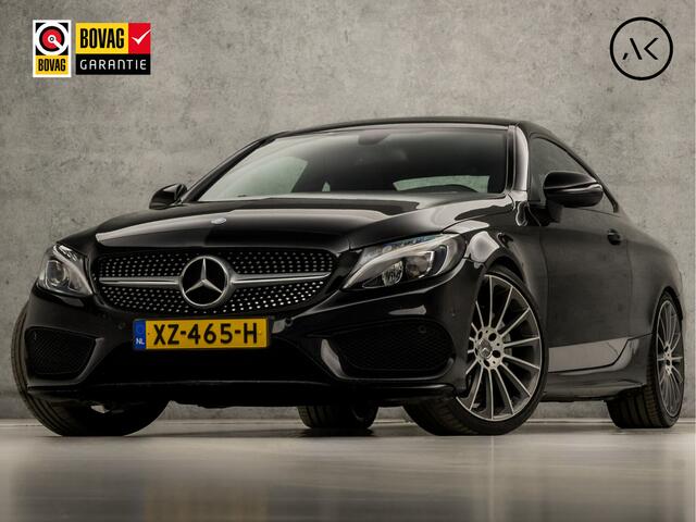Mercedes-Benz C-KLASSE Coupé 180 AMG Sport 157Pk Automaat (SCHUIFDAK, NAVIGATIE, STOELVERWARMING, LEDER/ALCANTARA, ZWART HEMEL, SPORTSTOELEN, FLIPPERS, LED KOPLAMPEN, NIEUWE APK, NIEUWSTAAT)