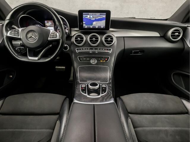 Mercedes-Benz C-KLASSE Coupé 180 AMG Sport 157Pk Automaat (SCHUIFDAK, NAVIGATIE, STOELVERWARMING, LEDER/ALCANTARA, ZWART HEMEL, SPORTSTOELEN, FLIPPERS, LED KOPLAMPEN, NIEUWE APK, NIEUWSTAAT)